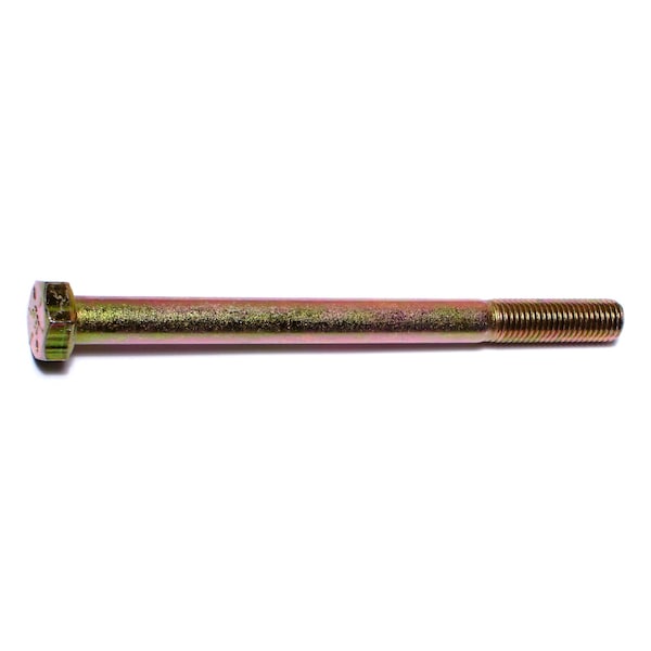Midwest Fastener Grade 8, 5/16"-24 Hex Head Cap Screw, Zinc Yellow Steel, 4 in L, 5 PK 62968 - main